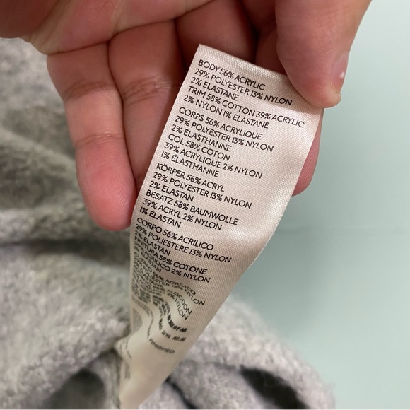 Free People Milo Turtleneck Sweater Gray XS Oversized Knit - Picture 8 of 11